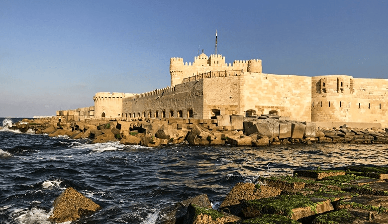 Citadel of Qaitbay and the Mediterranean in Alexandria